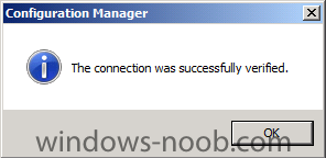 the connection was successfully verified.png