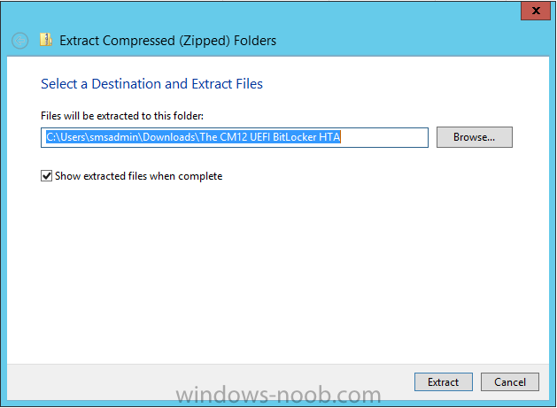 select destination for extracted files.png