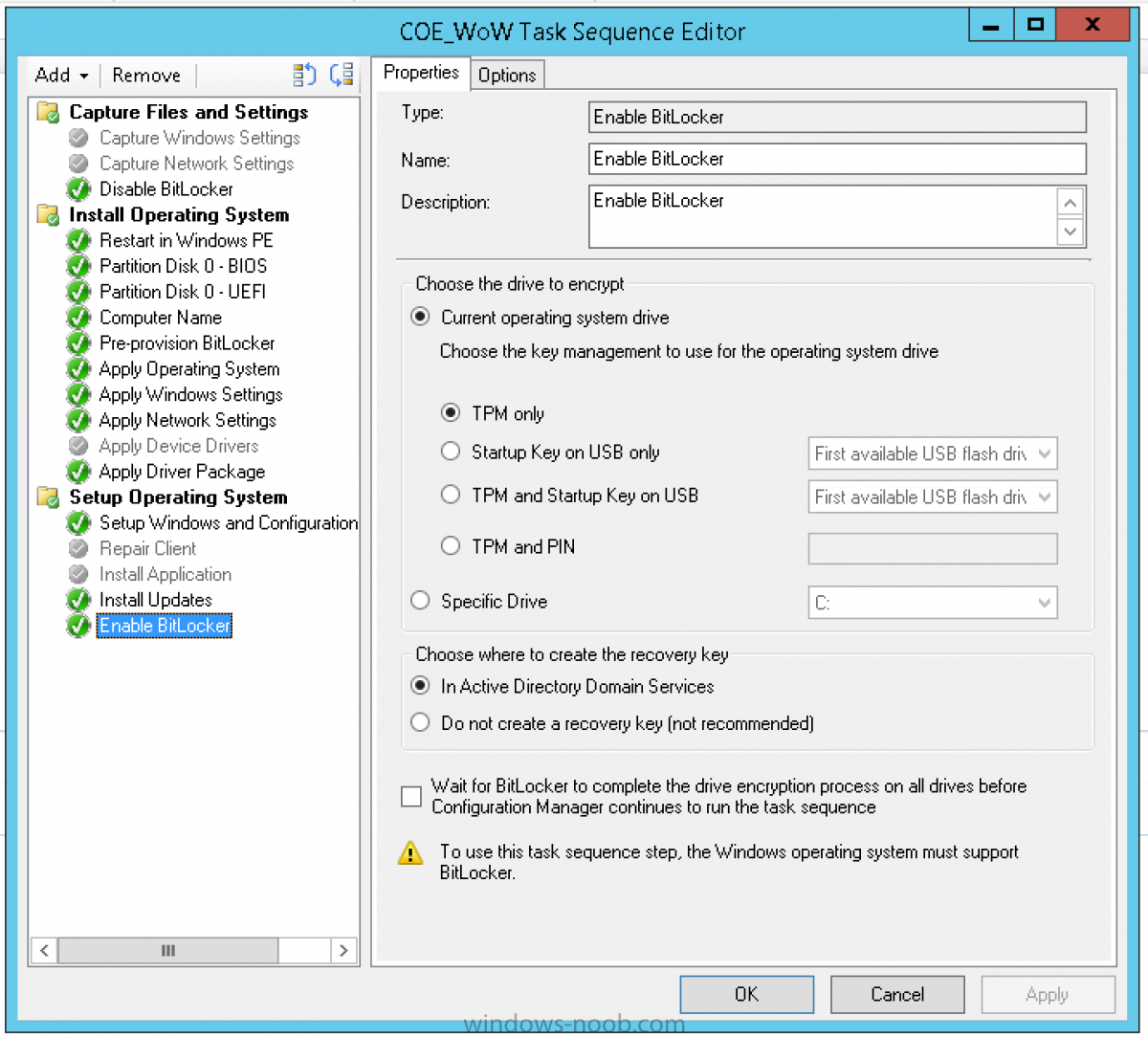 Updating configuration file