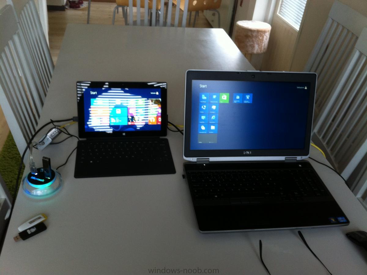 Surface Pro connected to 4 port USB hub.JPG
