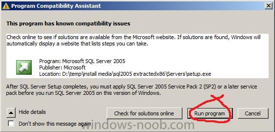 Install Sql 2005 Client Tools Only
