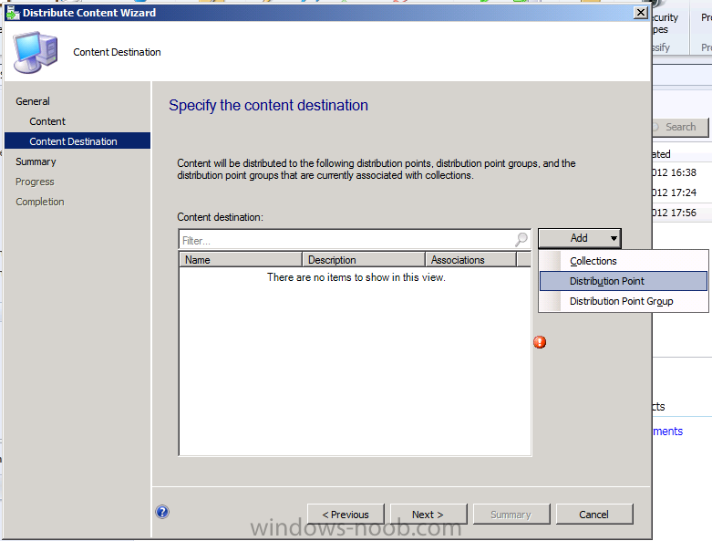 Distribution Point Configuration Manager 2012 Windows