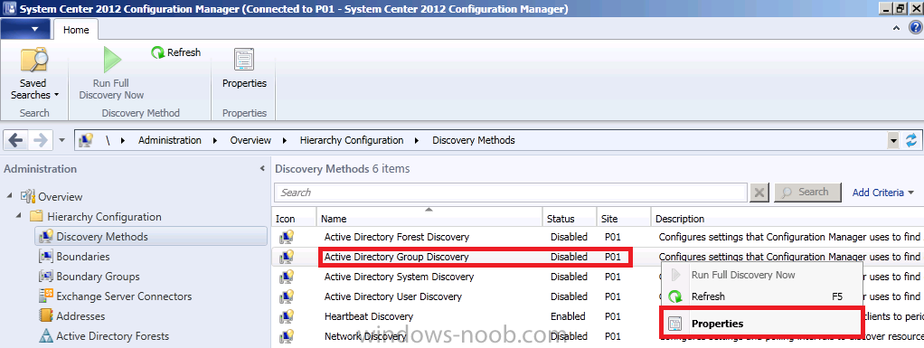 properties of active directory group discovery.png