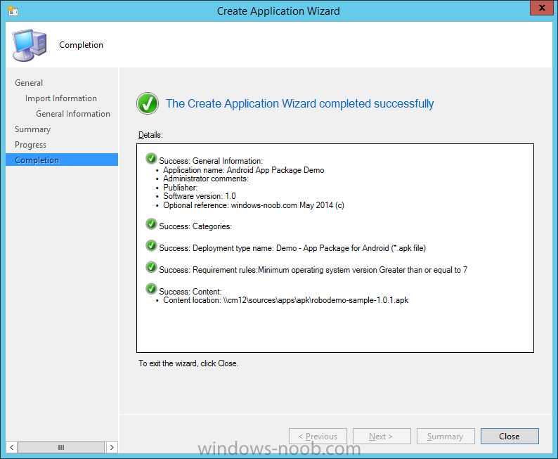 create application wizard complete.png