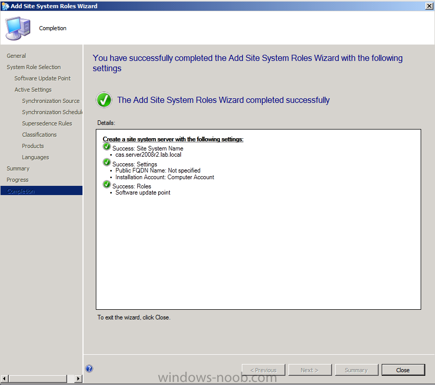 Add Site System  Roles Wizard completed successfully.png