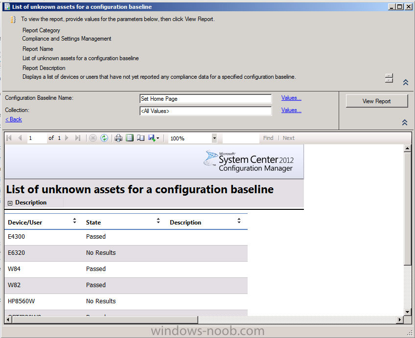 List of unknown assets for a configuration baseline.png