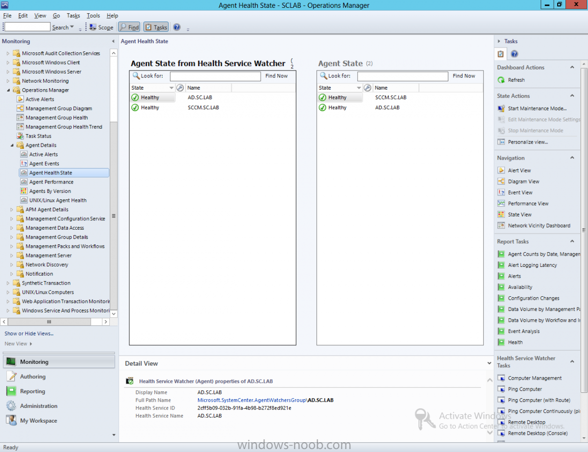 Agent details. SCOM мониторинг. State task Network. Установка консоли Operations Manager агент.