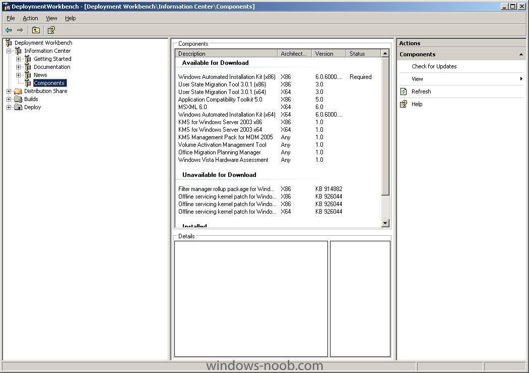 Deployment Workbench Vista Installation