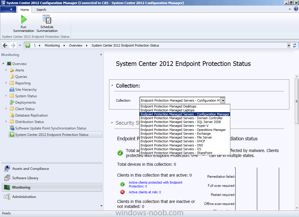 system center endpoint protection 2012 vm host