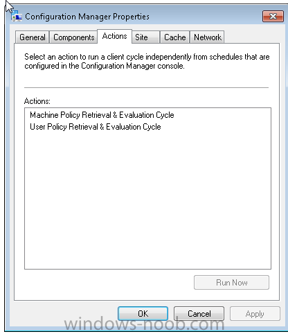 Machine policy. Configuration Manager client. Пуск - панель управления - configuration Manager. Control Panel -> configuration Manager.