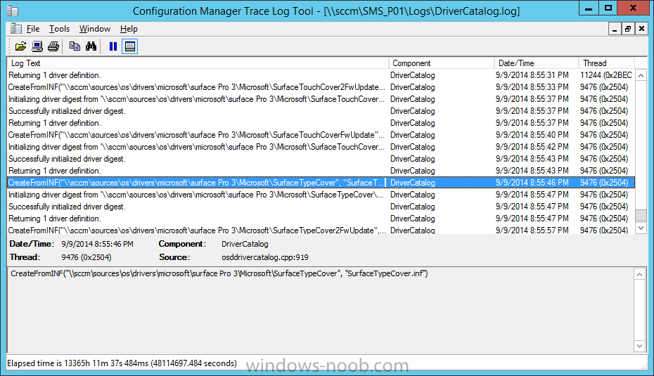 drivercatalog log file in cmtrace.png