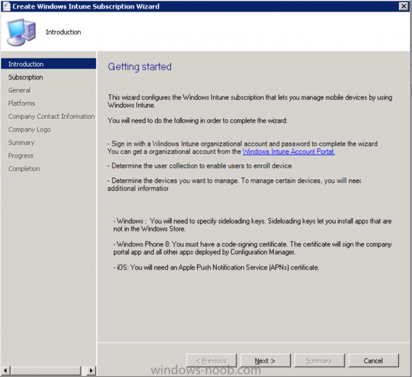 create windows intune subscription wizard.png