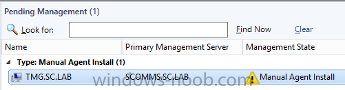 TMG SCOM Agent Pending.png