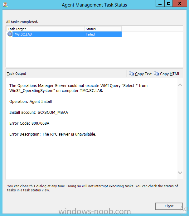 TMG SCOM Agent Push Error.png