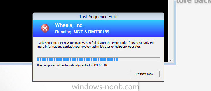 Try to deploy bat script in MDT Task sequence but fail with popup error  dirty environment found - Microsoft Q&A