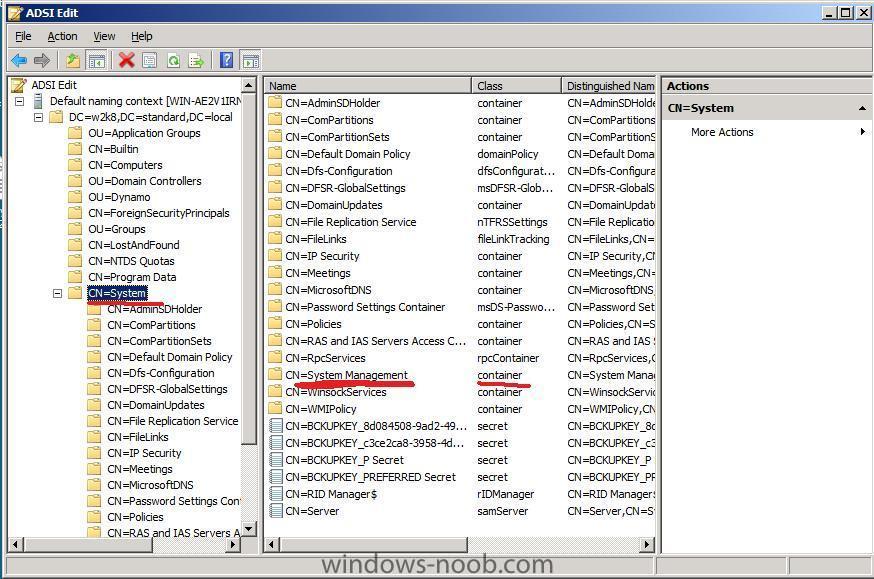 how to create a new container in active directory