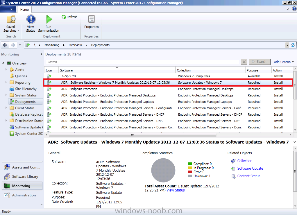 ADR software updates - monthly deployment in monitoring workspace.png