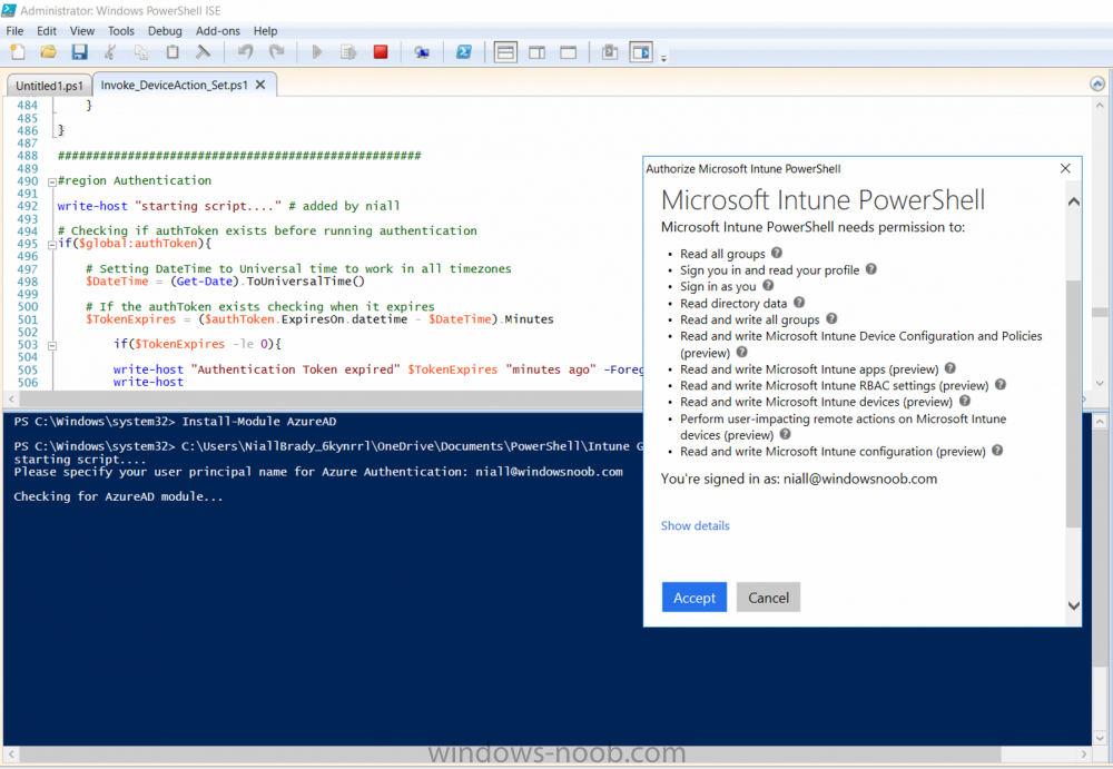 authorize microsoft intune powershell.png