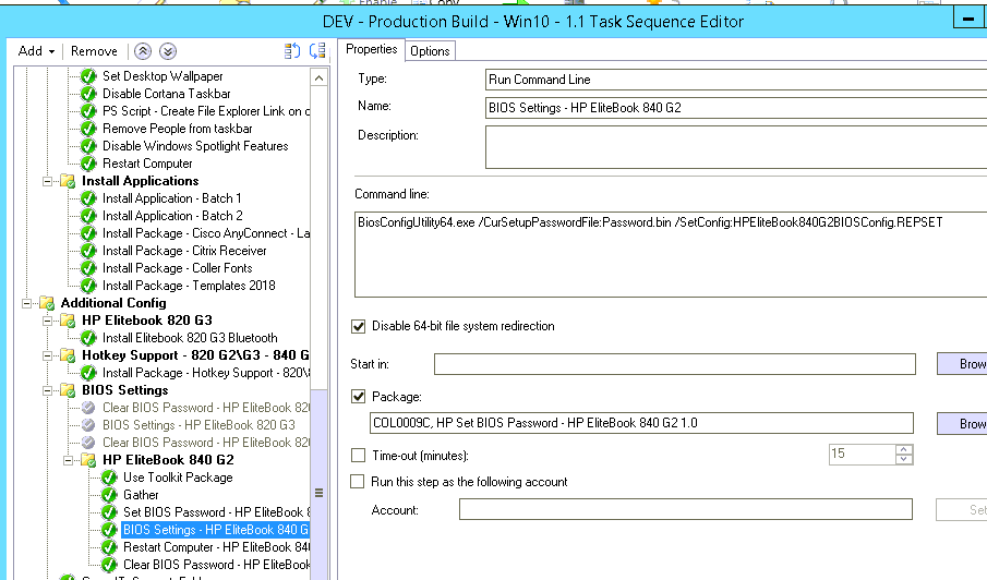 change bios password from command prompt