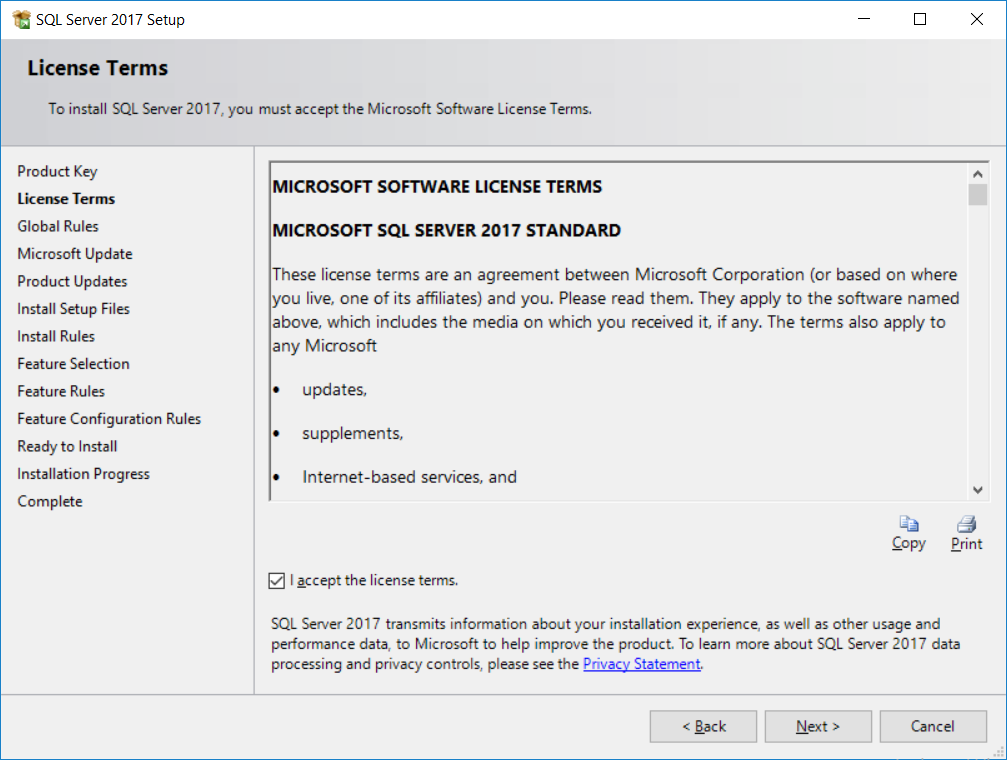 Установка SQL 2016. Update instance