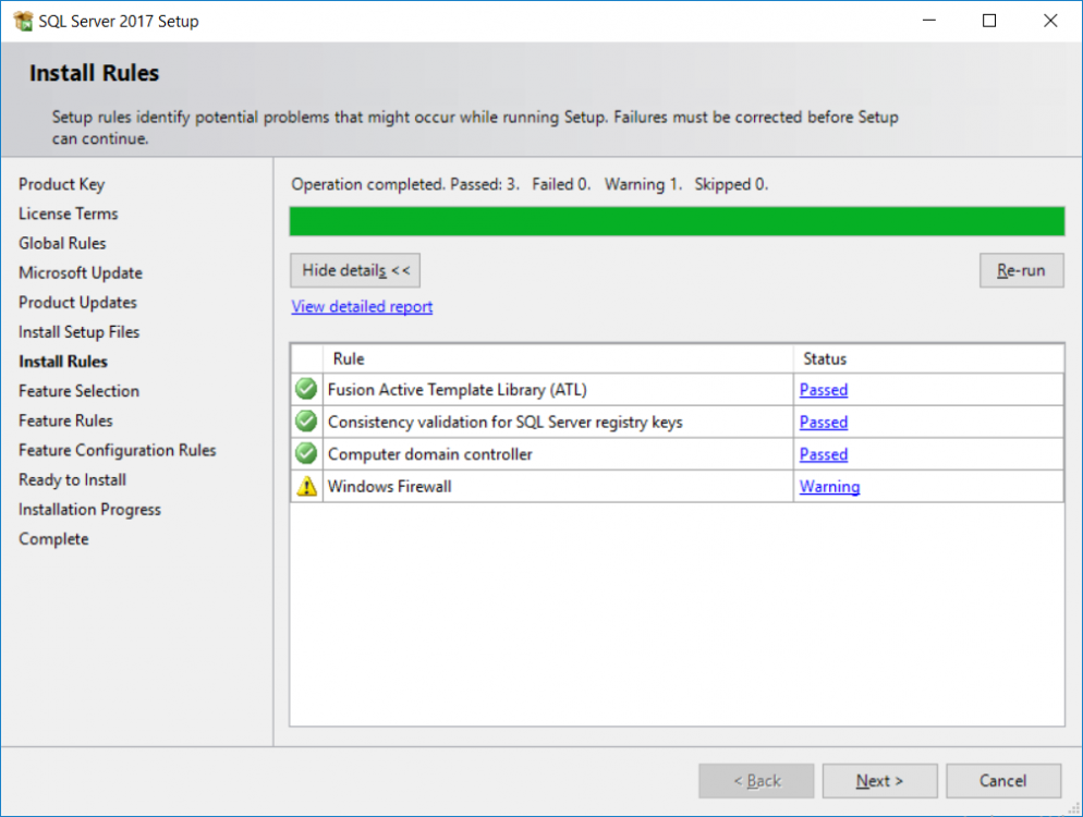 sql server installation - Install Rules.png