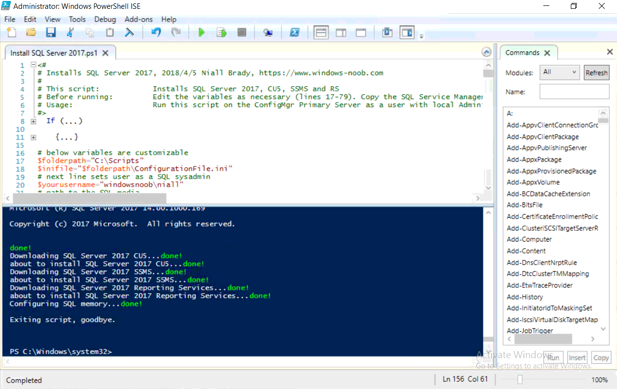 Powershell variables