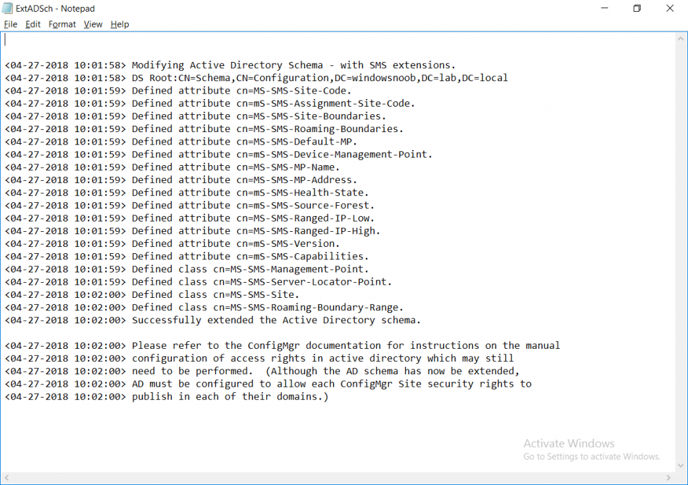 schema has been extended via powershell script on cm01.png