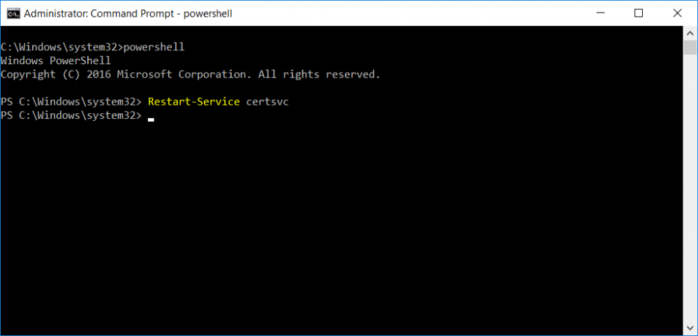 restart service using PowerShell.png