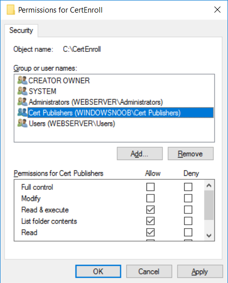 cert publishers ntfs permissions.png