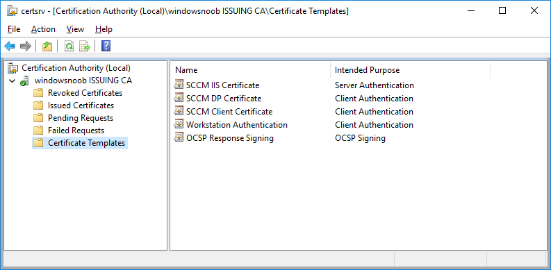 certificate templates now showing the SCCM templates.png