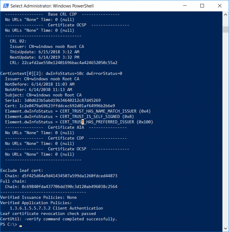 certutil verify command completed successfully.png