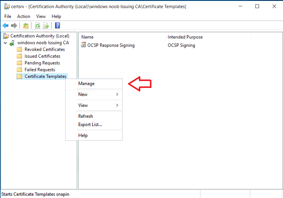 Workstation Authentication Certificate Template