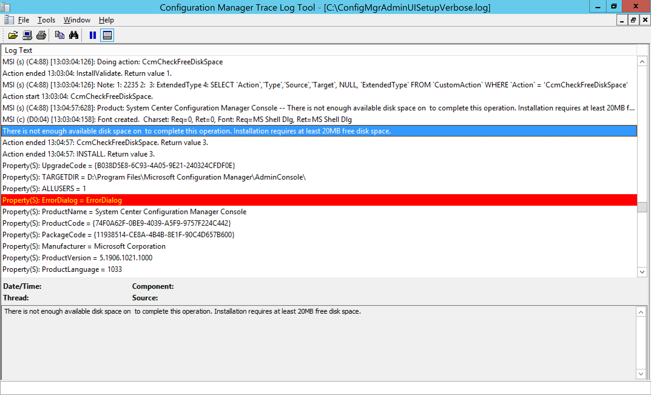 Updating configuration file. Not enough Space. [TARGETDIR]. Cubase 5 not enough Space on Disk available for Export. Not enough Storage Space to install required.