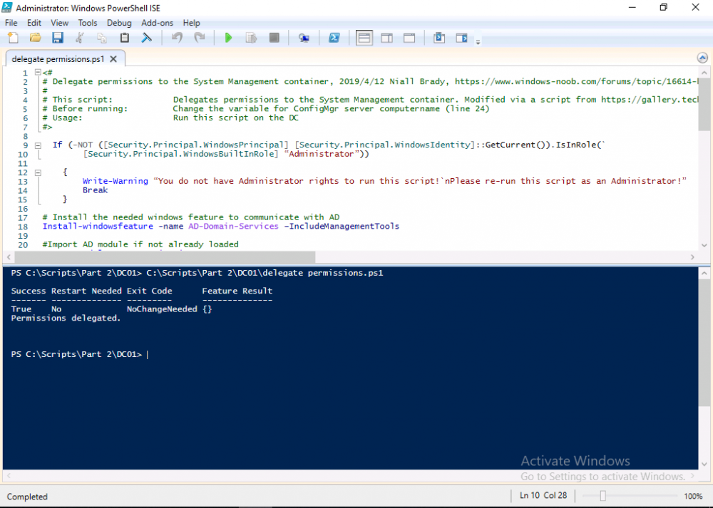 Permissions Delegated using PowerShell.png