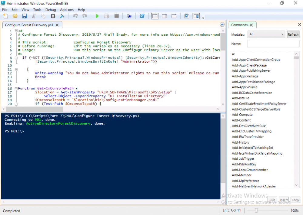 configure forest discovery powershell script.png